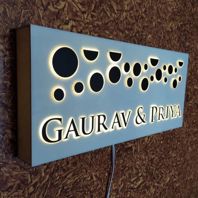 Gold Acrylic Name Plate