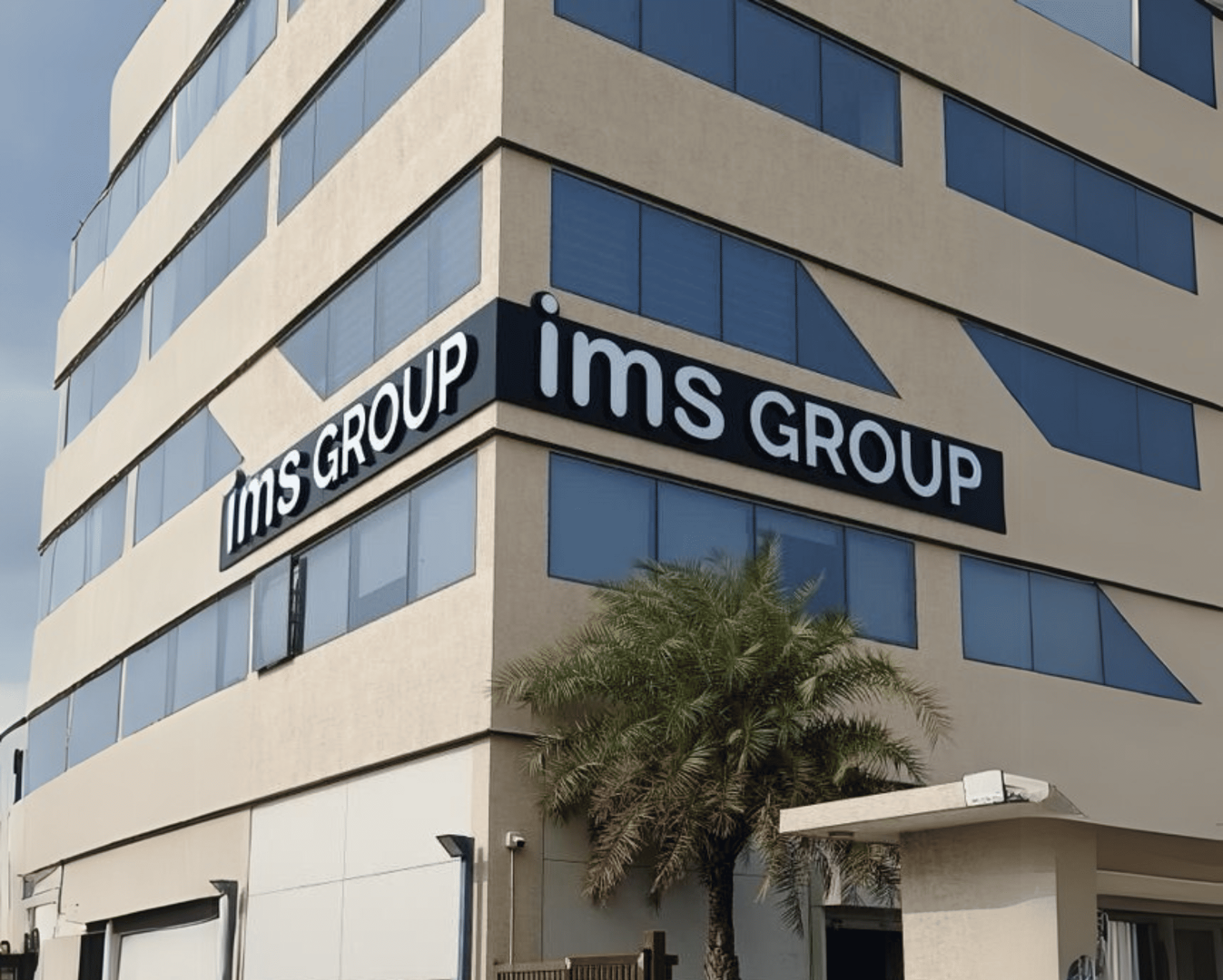 LED Sign With ACP Elevation 'IMS Group'